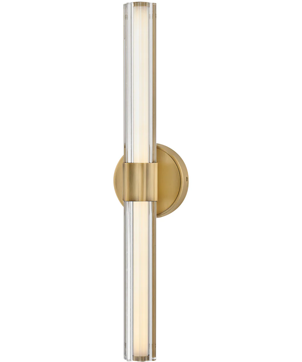 Georgette LED-Light Medium LED Vanity in Lacquered Brass - Image 7