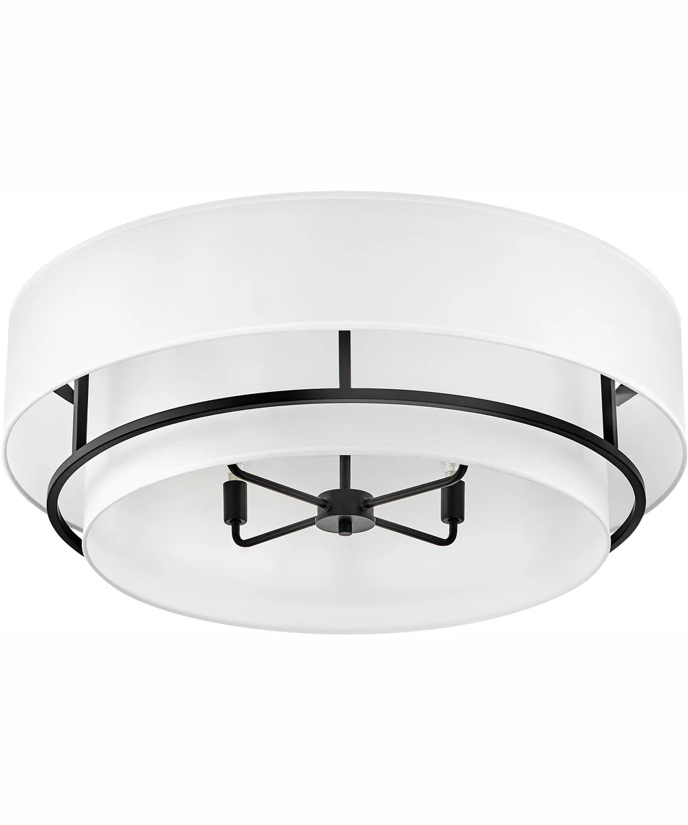 Graham 4-Light Extra Large Convertible Semi-flush Mount in Black - Image 4
