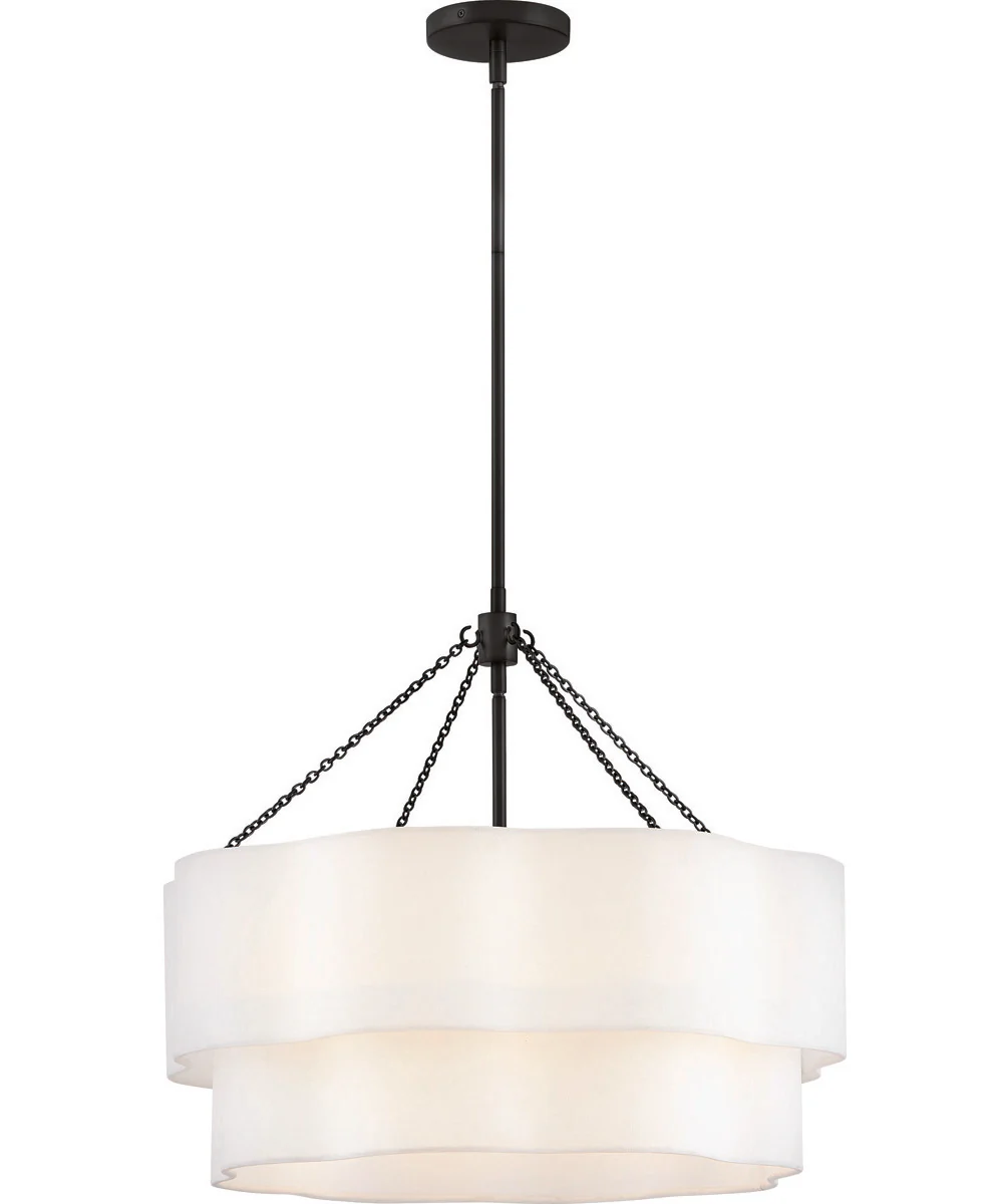 Gwen 5-Light Medium Drum Chandelier in Black