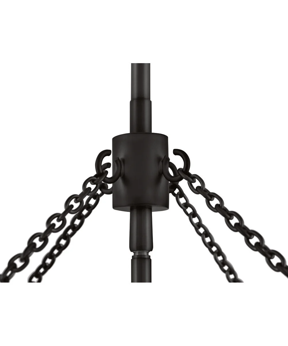 Gwen 5-Light Medium Drum Chandelier in Black - Image 6