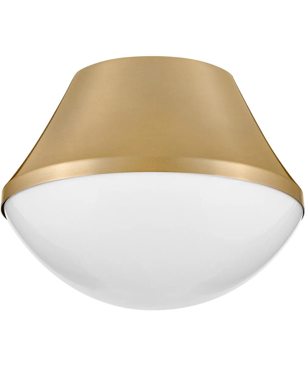 Haddie 1-Light Small Flush Mount in Lacquered Brass - Image 5