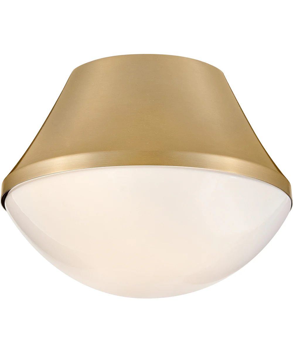 Haddie 1-Light Small Flush Mount in Lacquered Brass - Image 6