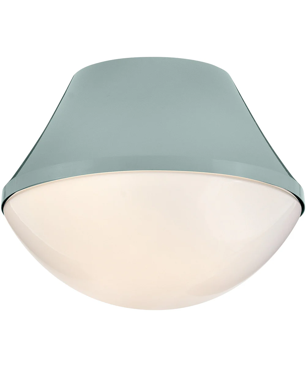Haddie 1-Light Small Flush Mount in Seafoam - Image 5