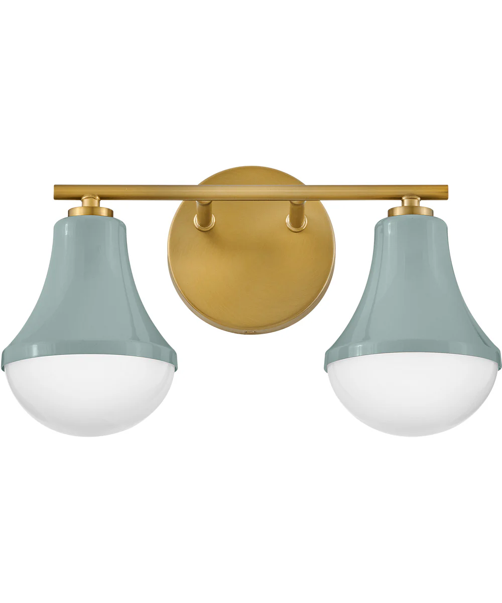 Haddie 2-Light Small Two Light Vanity in Seafoam - Image 4