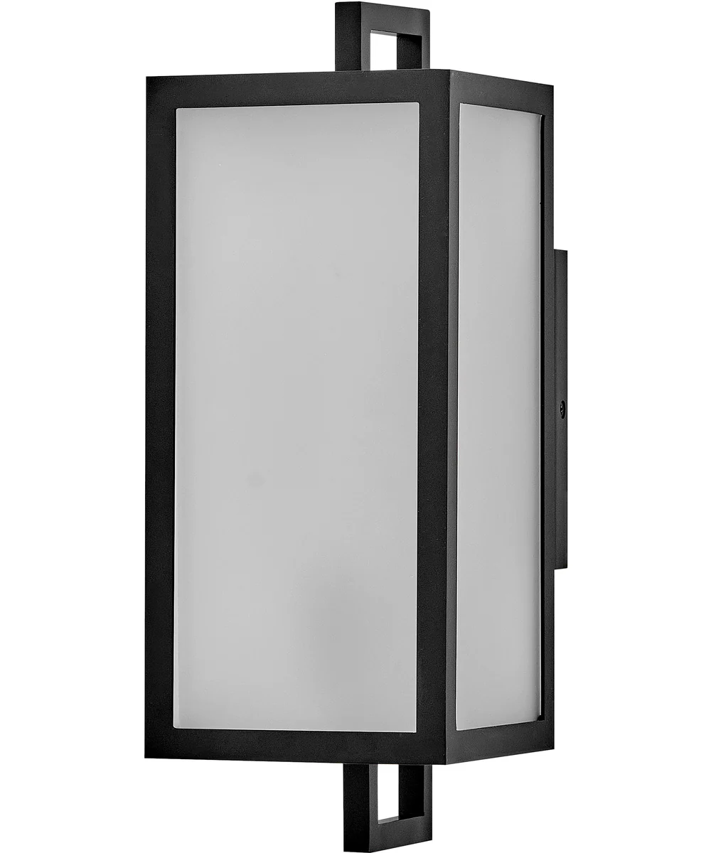 Halden 1-Light Small Wall Mount Lantern in Black - Image 2
