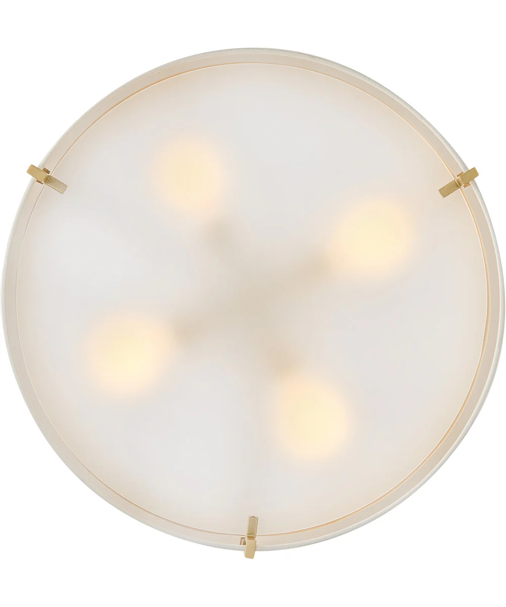 Halle 4-Light Medium Semi-Flush Mount in Lacquered Brass - Image 5