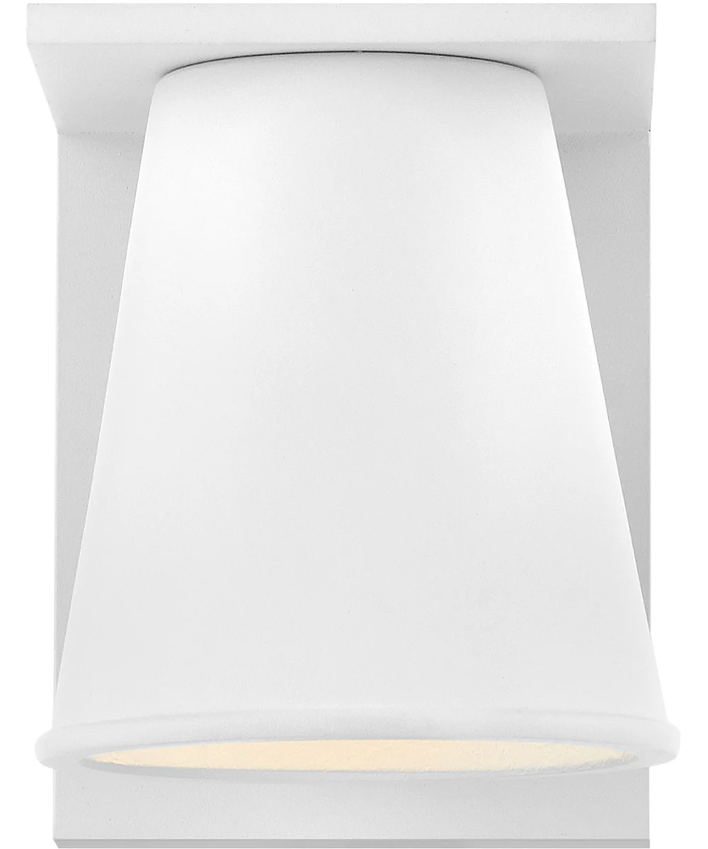 Hans Coastal Elements  1-Light Extra Small Wall Mount Lantern in Textured White - Image 4