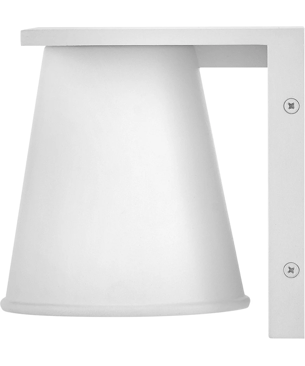 Hans Coastal Elements  1-Light Extra Small Wall Mount Lantern in Textured White - Image 5