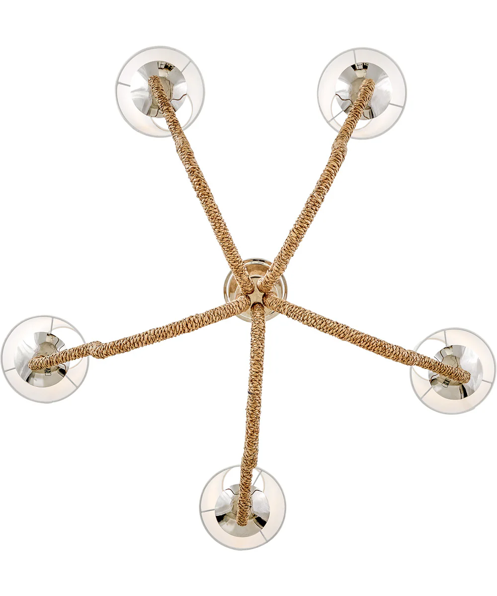 Harwich 5-Light Medium Chandelier in Polished Nickel - Image 4