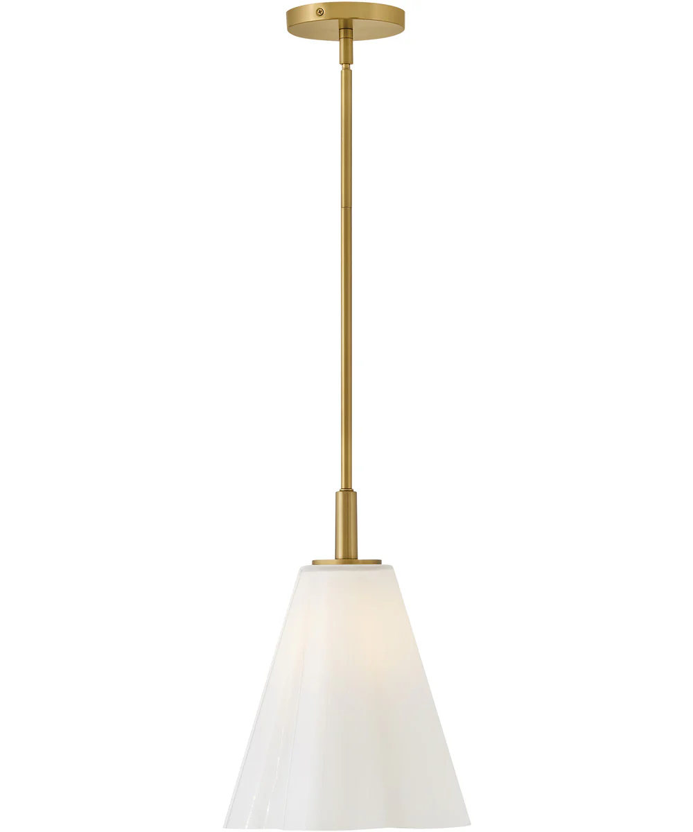 Honey 1-Light Small Pendant in Lacquered Brass - Image 3