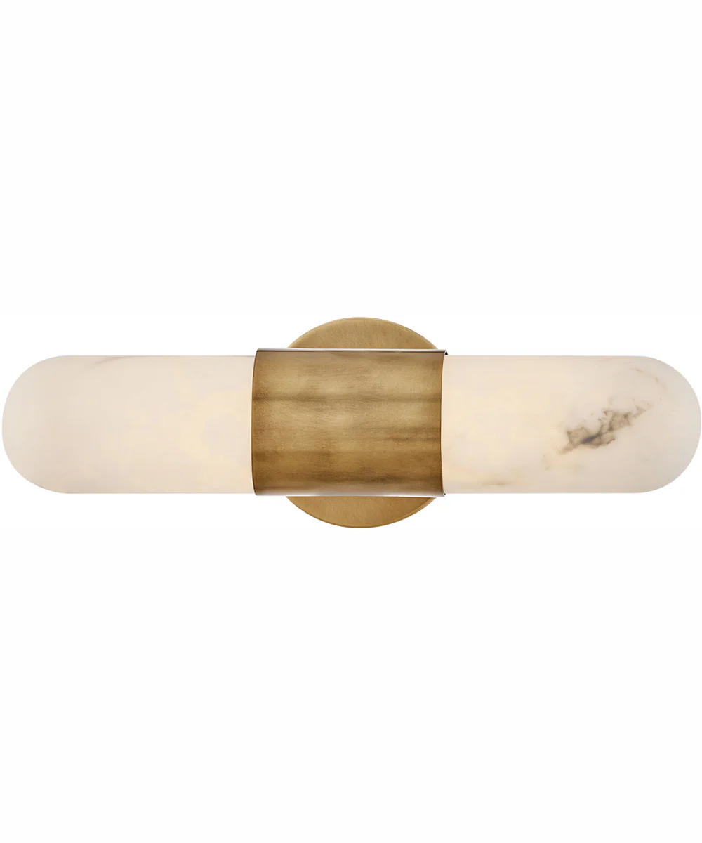 Ibiza LED-Light Small LED Vanity in Heritage Brass - Image 2