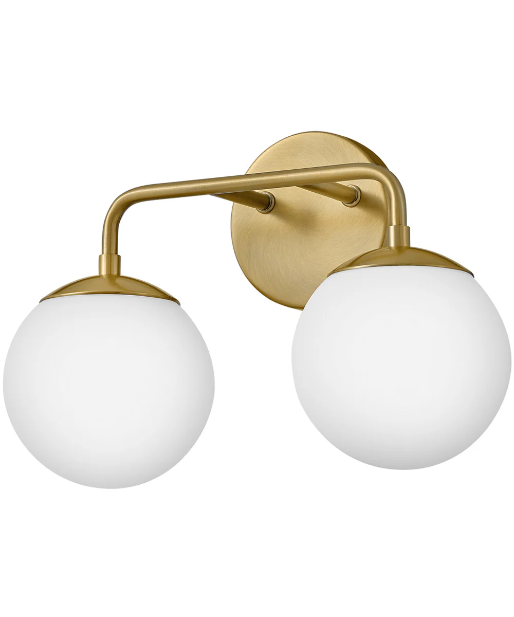 Julep 2-Light Small Two Light Vanity in Lacquered Brass - Image 4