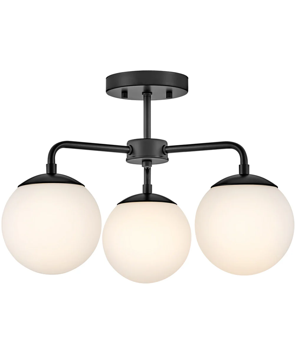 Julep 3-Light Medium Semi-Flush Mount in Black - Image 2