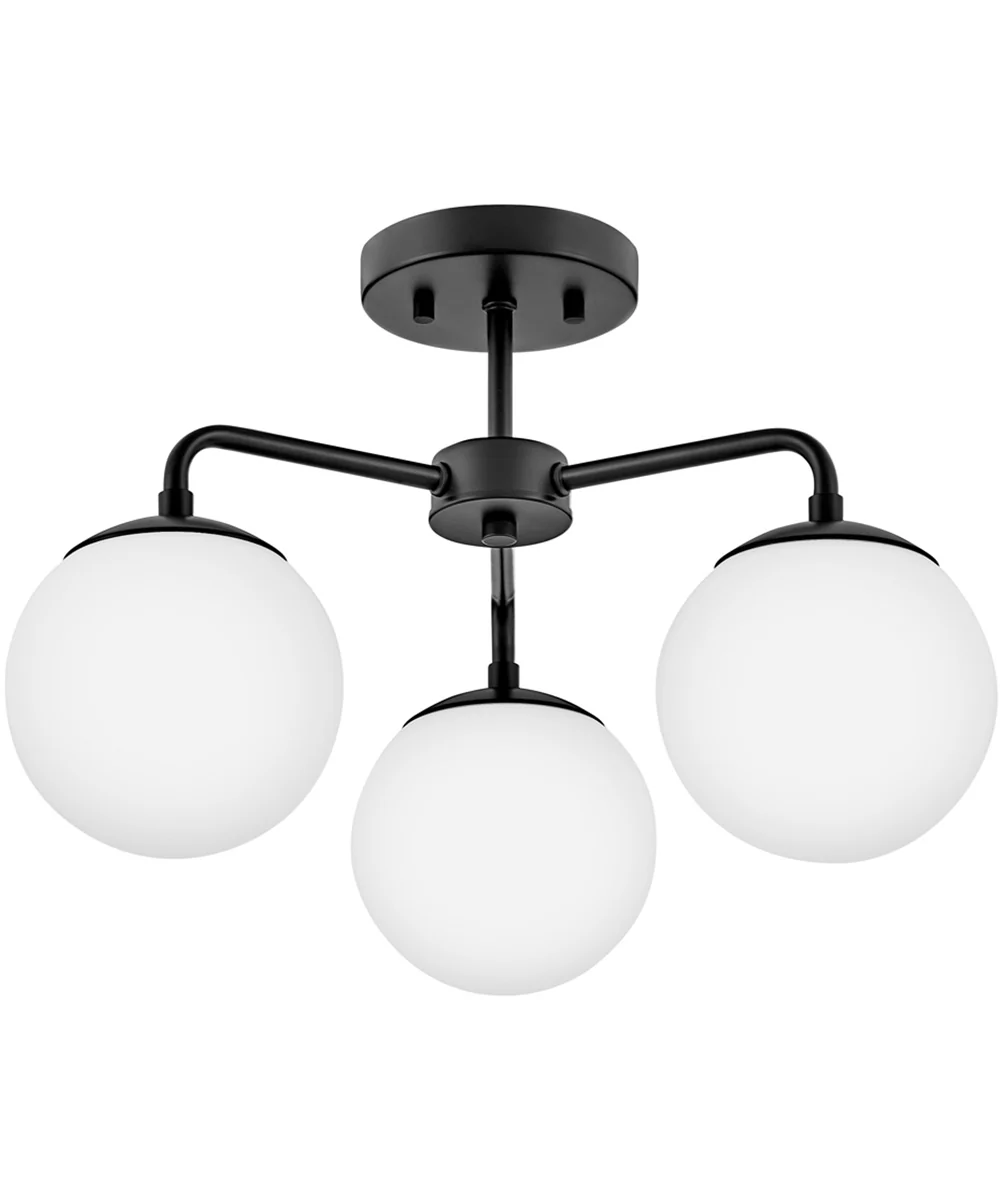 Julep 3-Light Medium Semi-Flush Mount in Black - Image 3