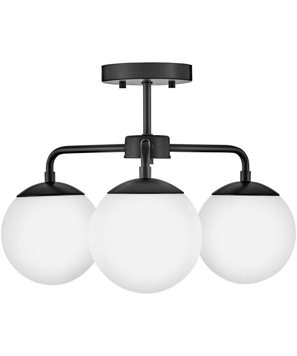 Julep 3-Light Medium Semi-Flush Mount in Black - Image 6