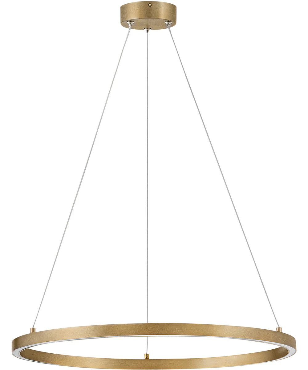 Kenna LED-Light Medium Single Tier in Lacquered Brass - Image 2