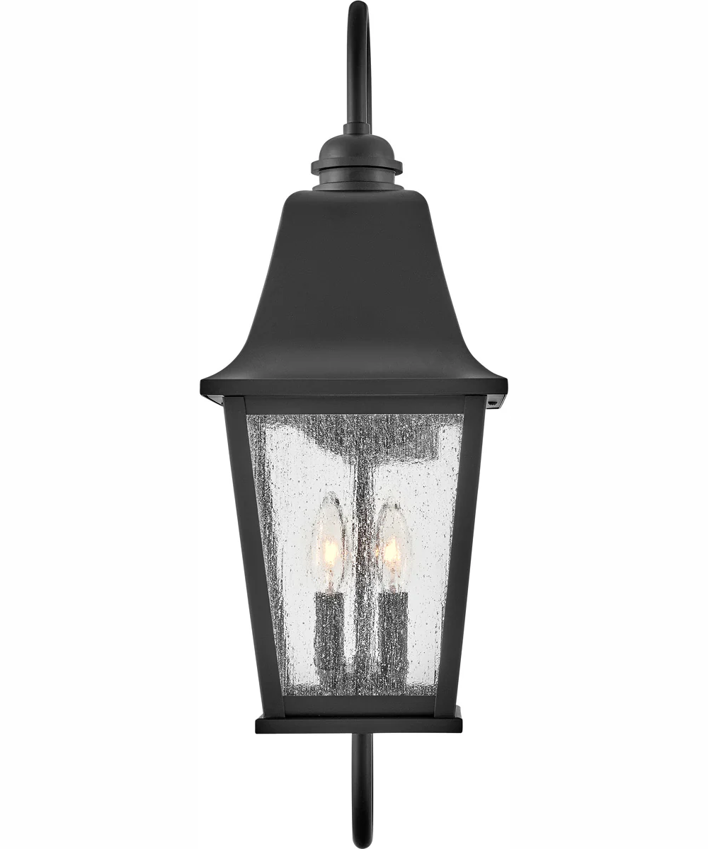 Kingston 2-Light Medium Wall Mount Lantern in Black - Image 3