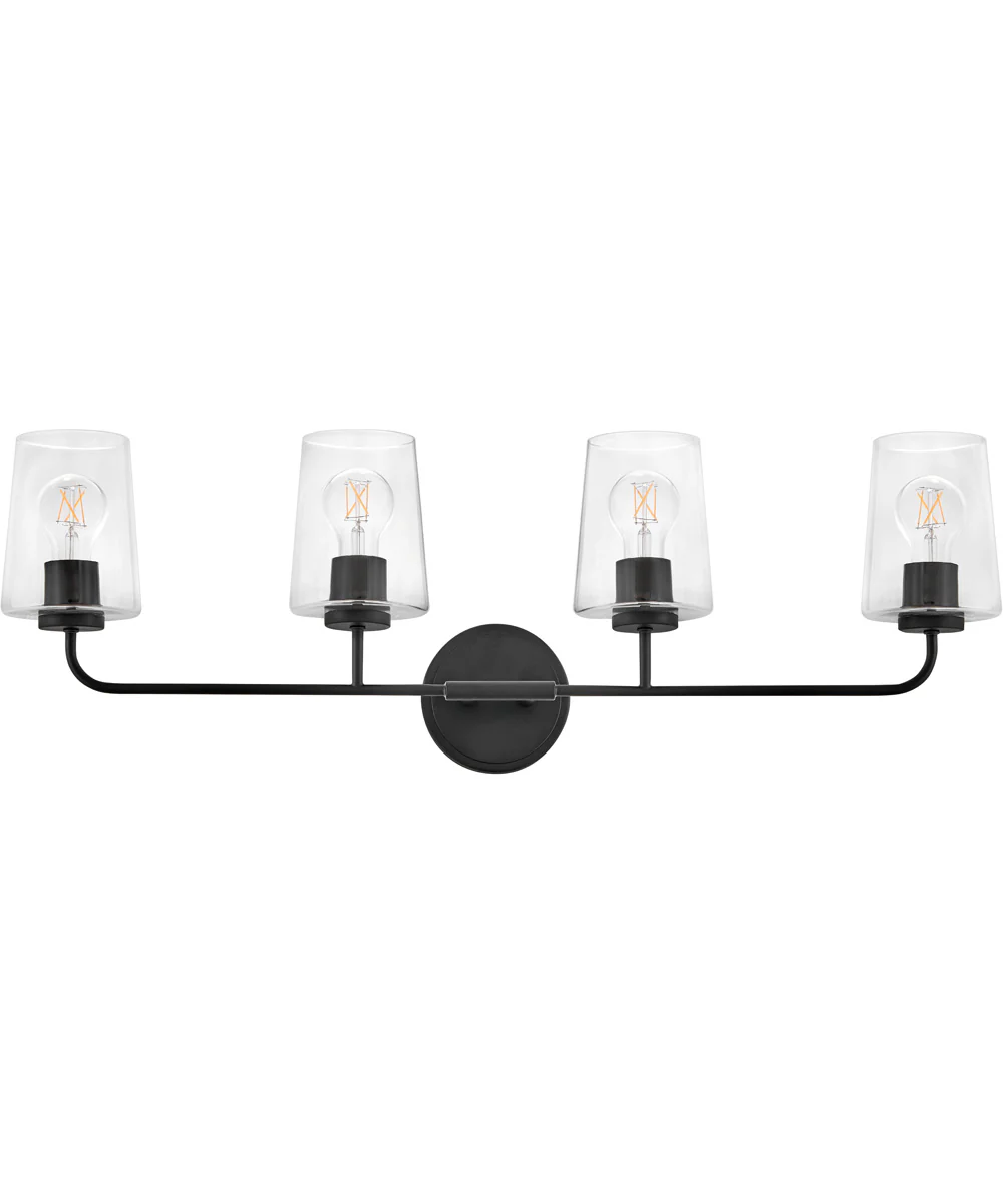 Kline 4-Light Large Four Light Vanity in Black - Image 2