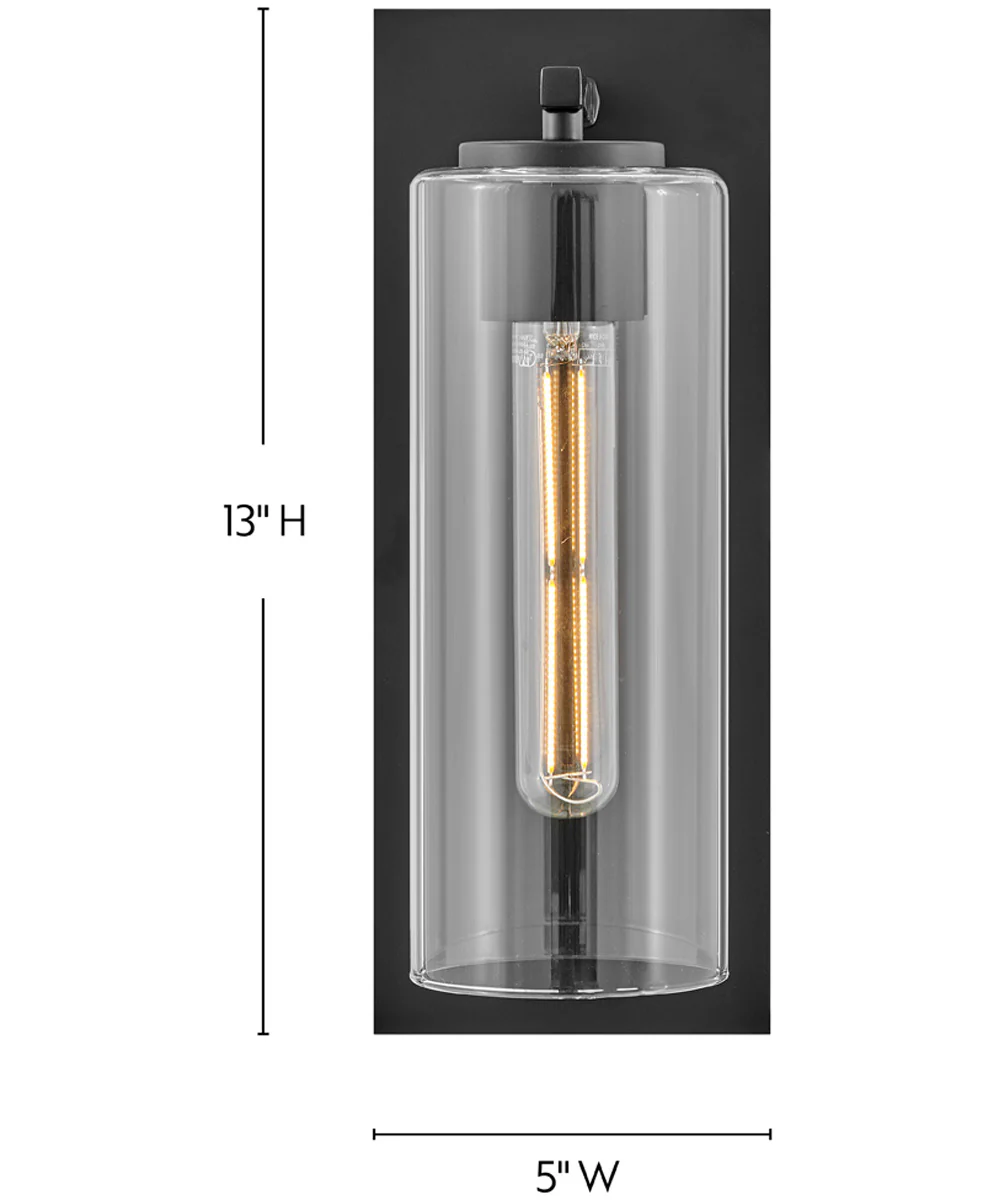 Lane 1-Light Medium Single Light Sconce in Black - Image 2
