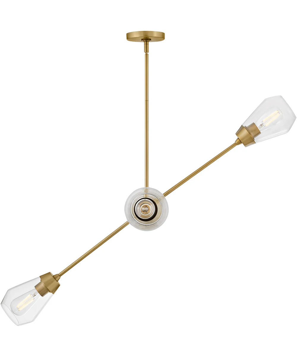 Livie 4-Light Medium Convertible Mobile Single Tier in Lacquered Brass - Image 5