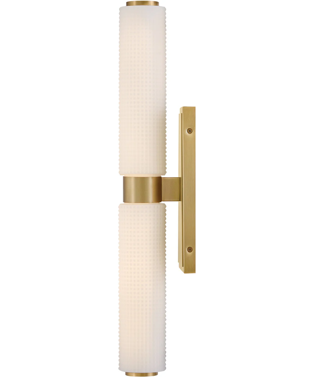 Lottie LED-Light Medium LED Vanity in Lacquered Brass - Image 5