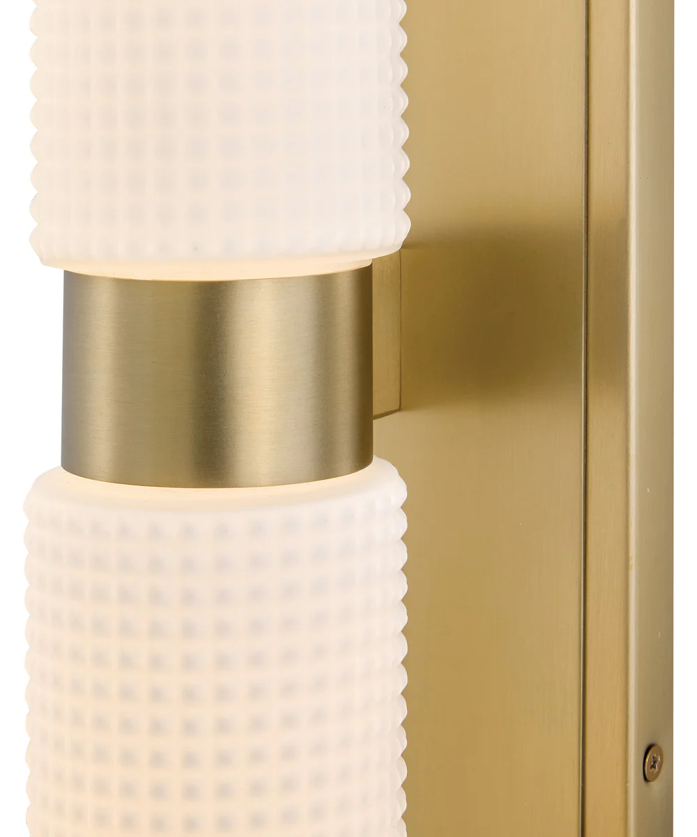 Lottie LED-Light Medium LED Vanity in Lacquered Brass - Image 6
