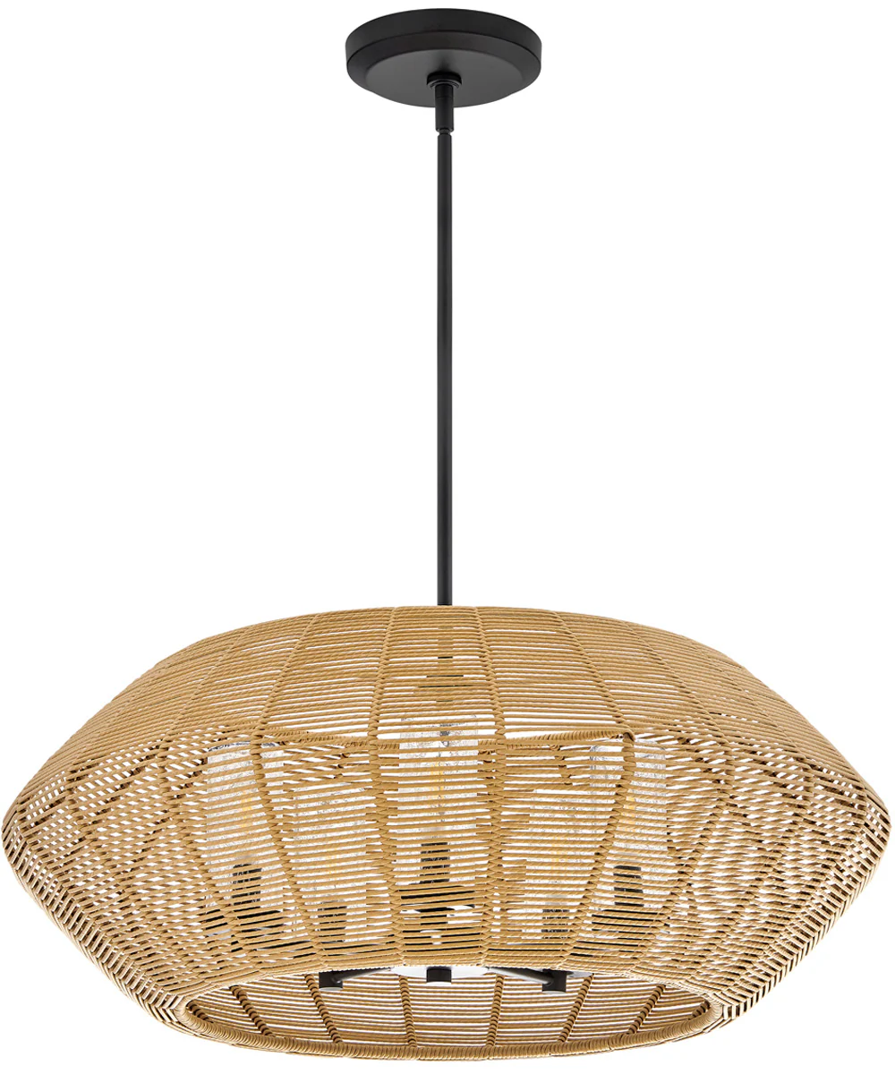Luca 5-Light Medium Single Tier Chandelier in Black - Image 3