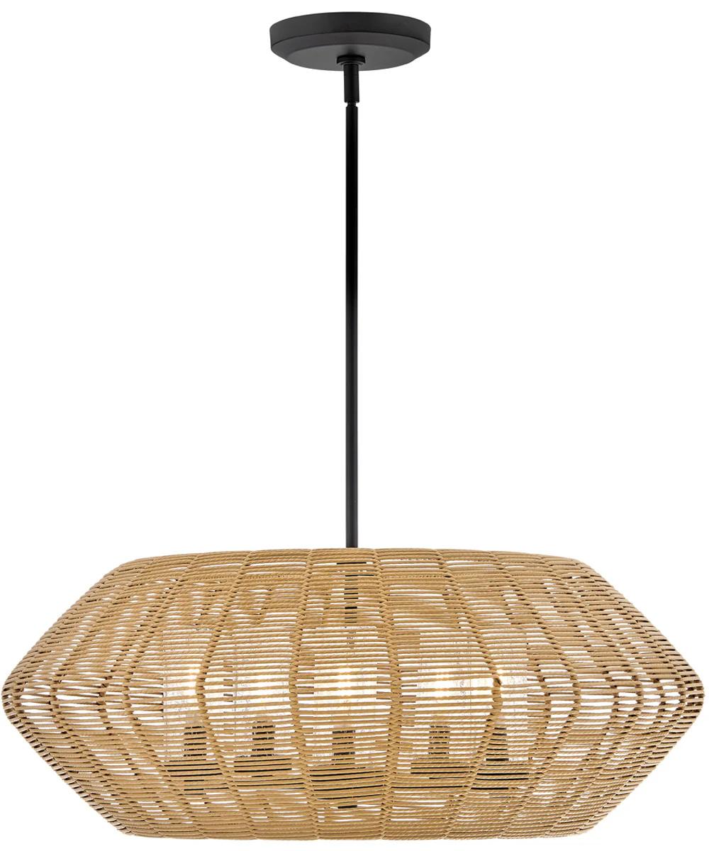 Luca 5-Light Medium Single Tier Chandelier in Black - Image 4
