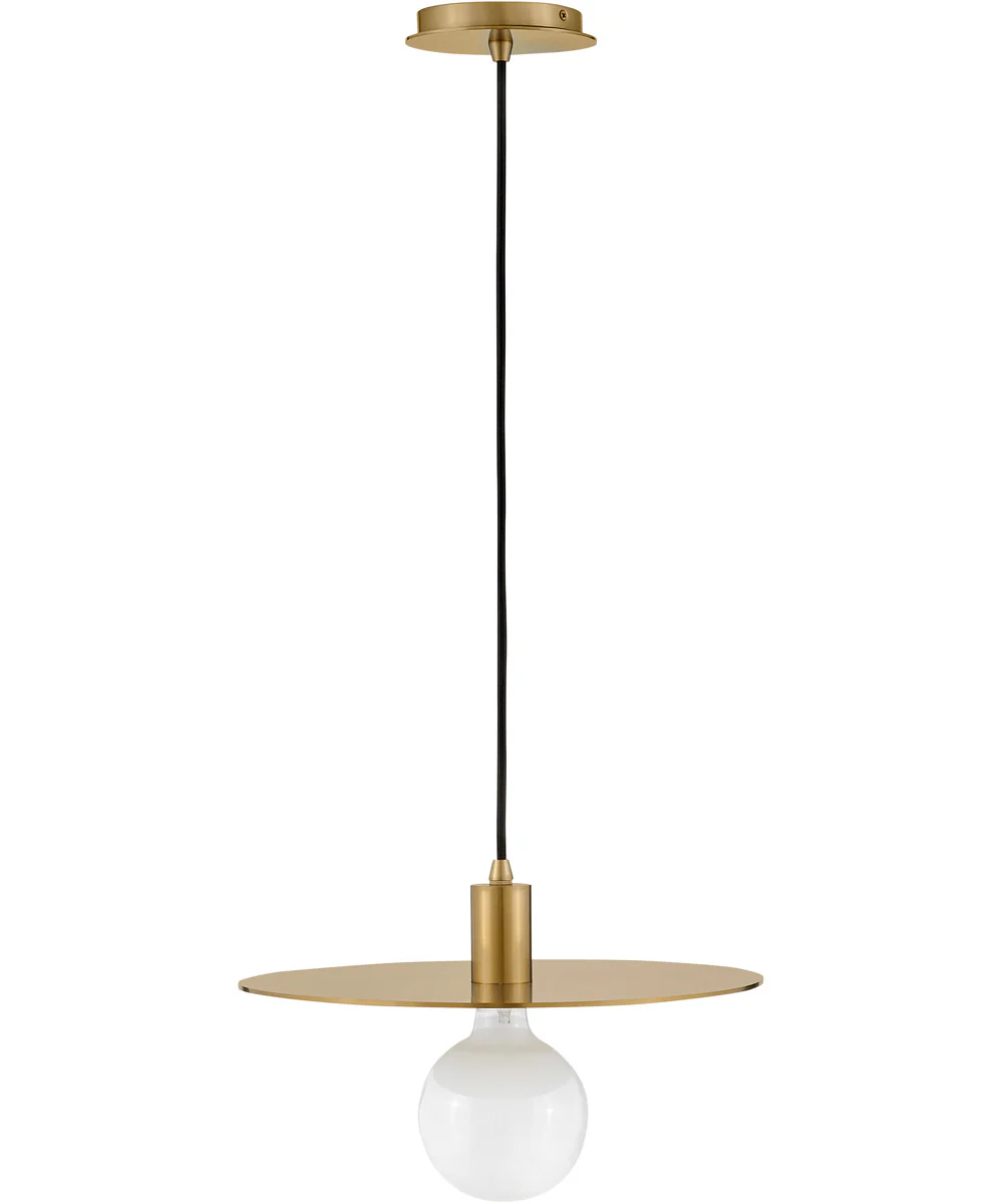 Lulu 1-Light Medium Convertible Pendant in Lacquered Brass - Image 5