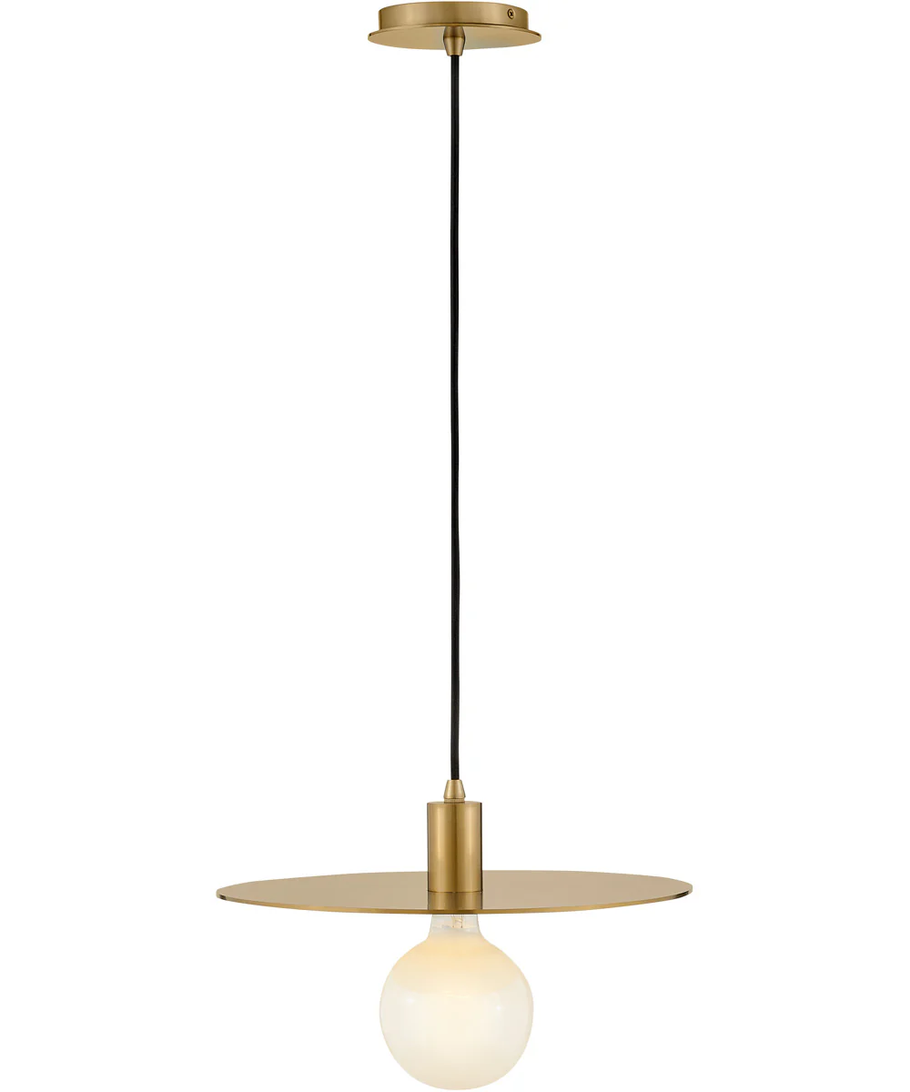 Lulu 1-Light Medium Convertible Pendant in Lacquered Brass - Image 6