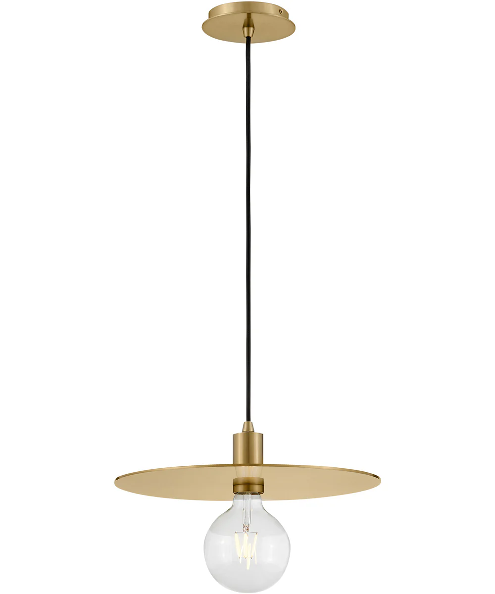 Lulu 1-Light Medium Convertible Pendant in Lacquered Brass - Image 8