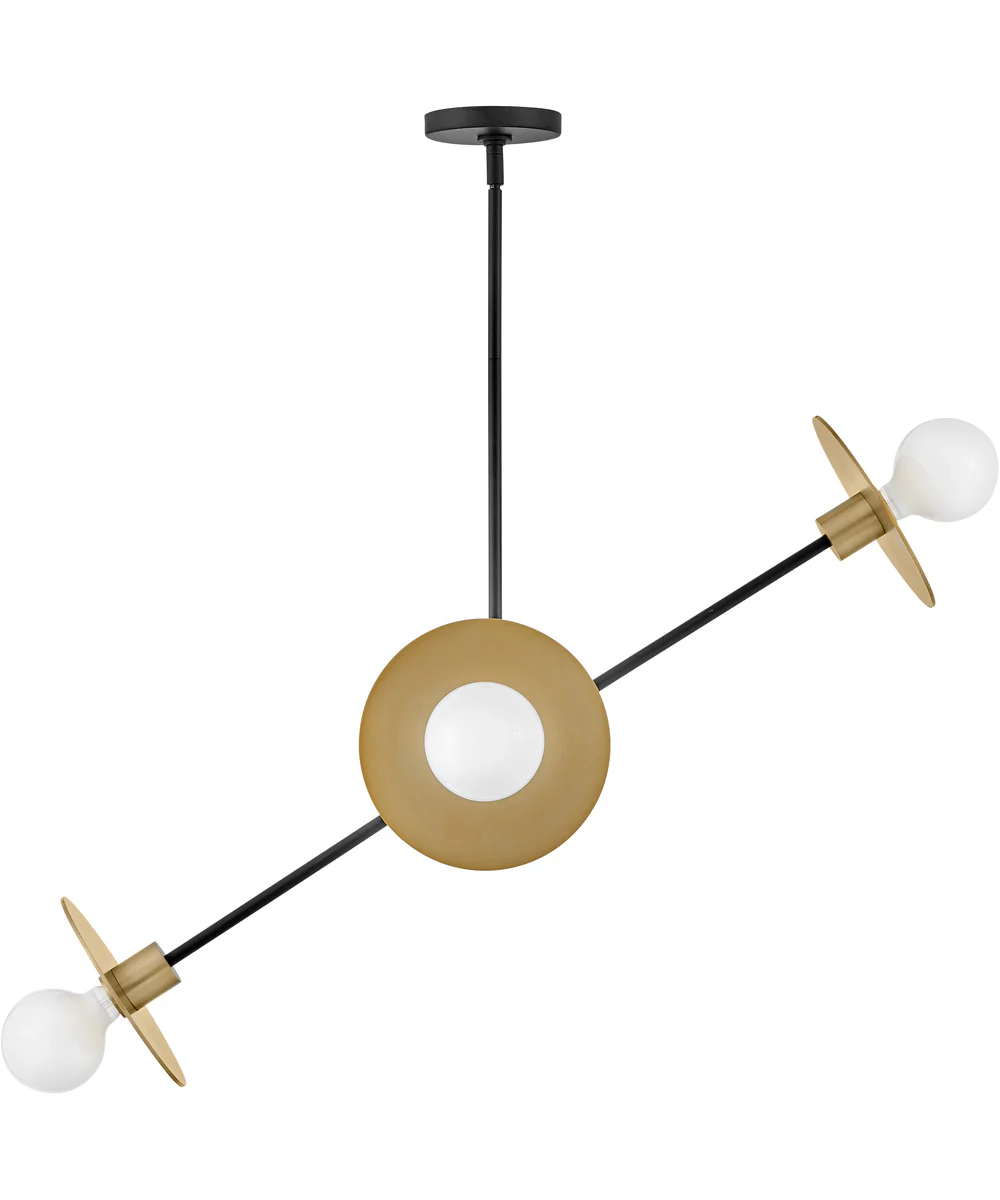 Lulu 4-Light Medium Mobile Single Tier in Lacquered Brass - Image 5