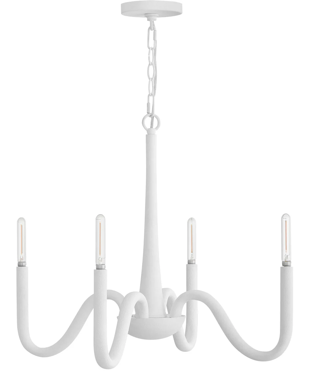 Maris 4-Light Medium Chandelier in Textured Plaster - Image 2