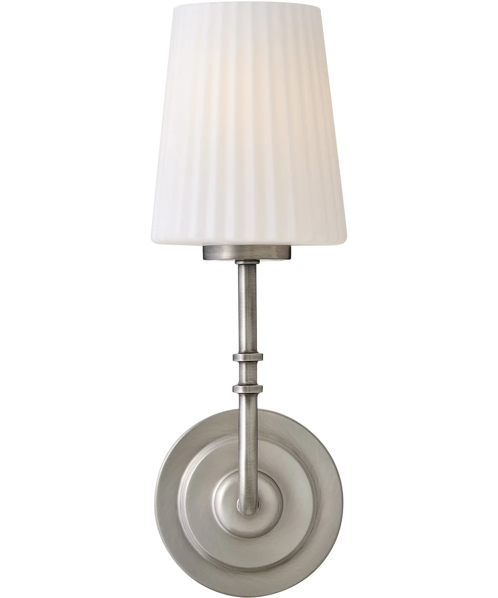 McKenna 1-Light Medium Single Light Sconce in Antique Nickel - Image 3