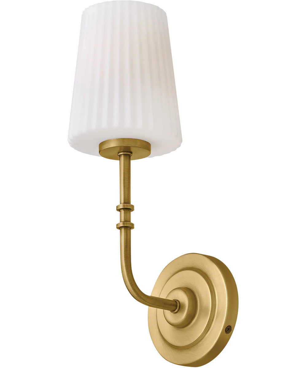 McKenna 1-Light Medium Single Light Sconce in Lacquered Brass - Image 4