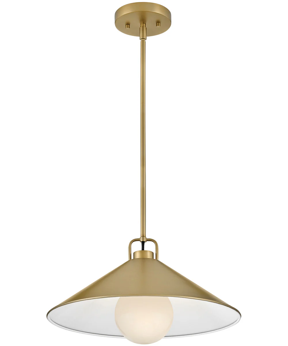 Milo 1-Light Large Pendant in Lacquered Brass - Image 3