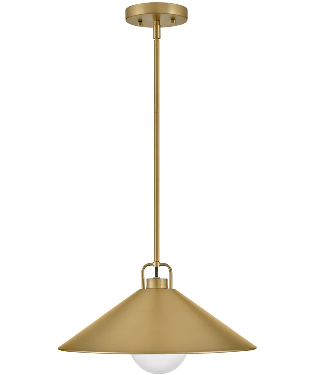 Milo 1-Light Large Pendant in Lacquered Brass - Image 5