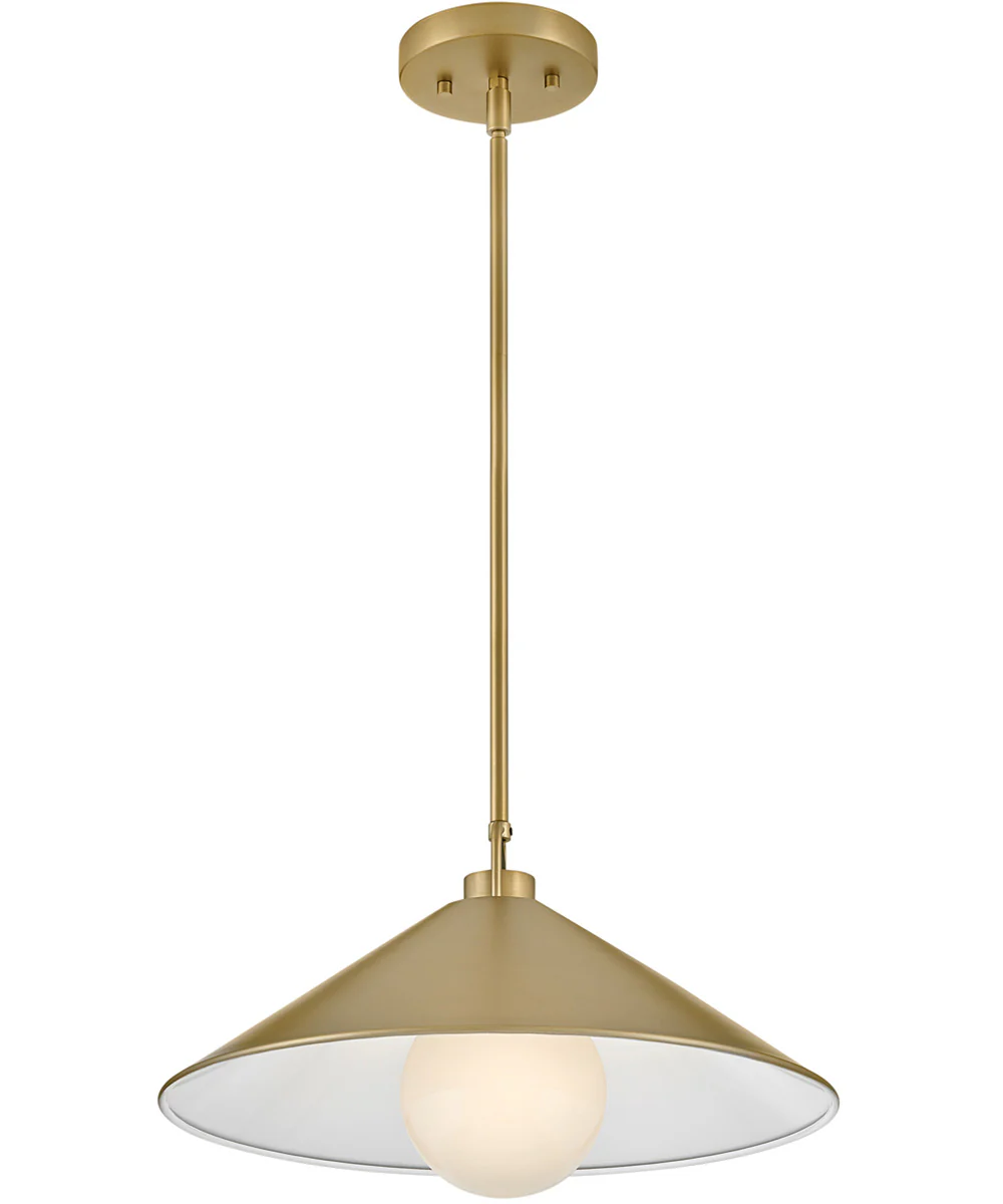 Milo 1-Light Large Pendant in Lacquered Brass - Image 7