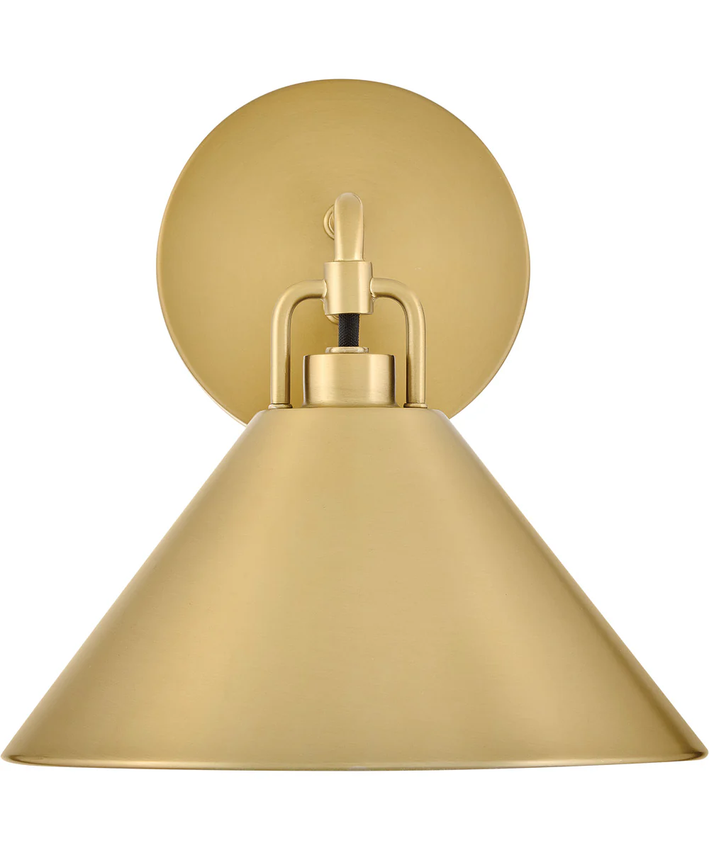 Milo 1-Light Small Single Light Sconce in Lacquered Brass - Image 3