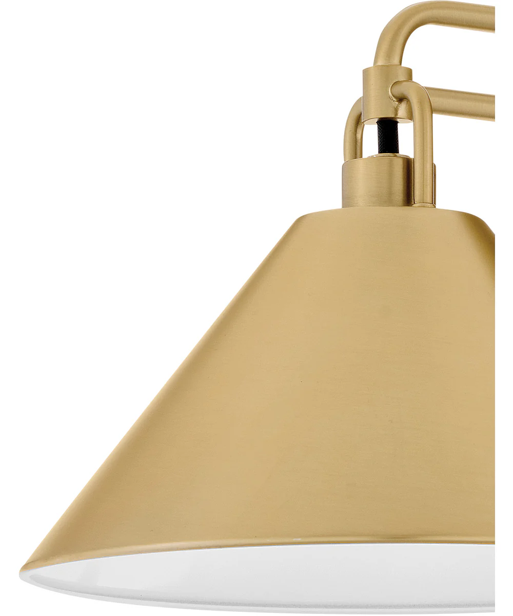 Milo 1-Light Small Single Light Sconce in Lacquered Brass - Image 6
