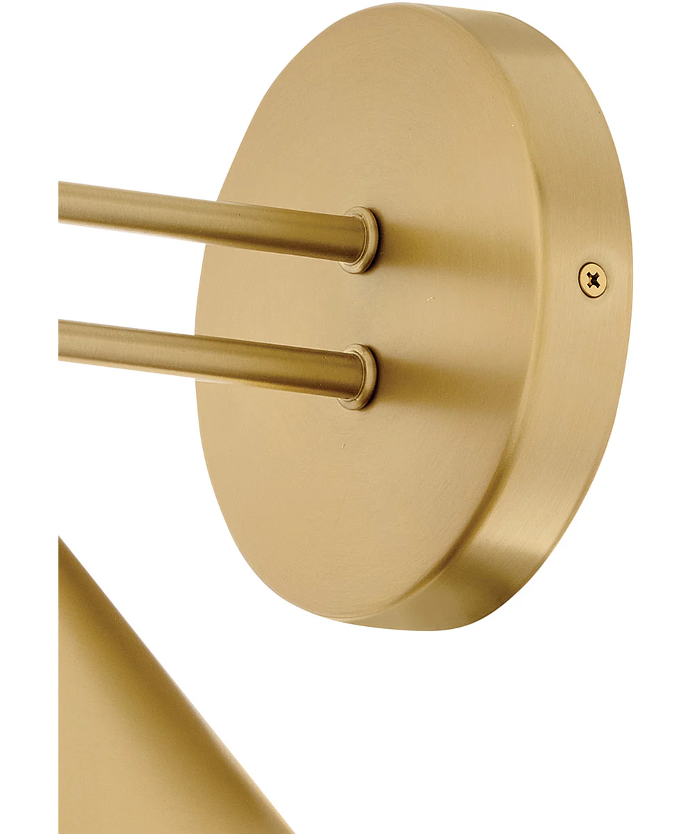 Milo 1-Light Small Single Light Sconce in Lacquered Brass - Image 7