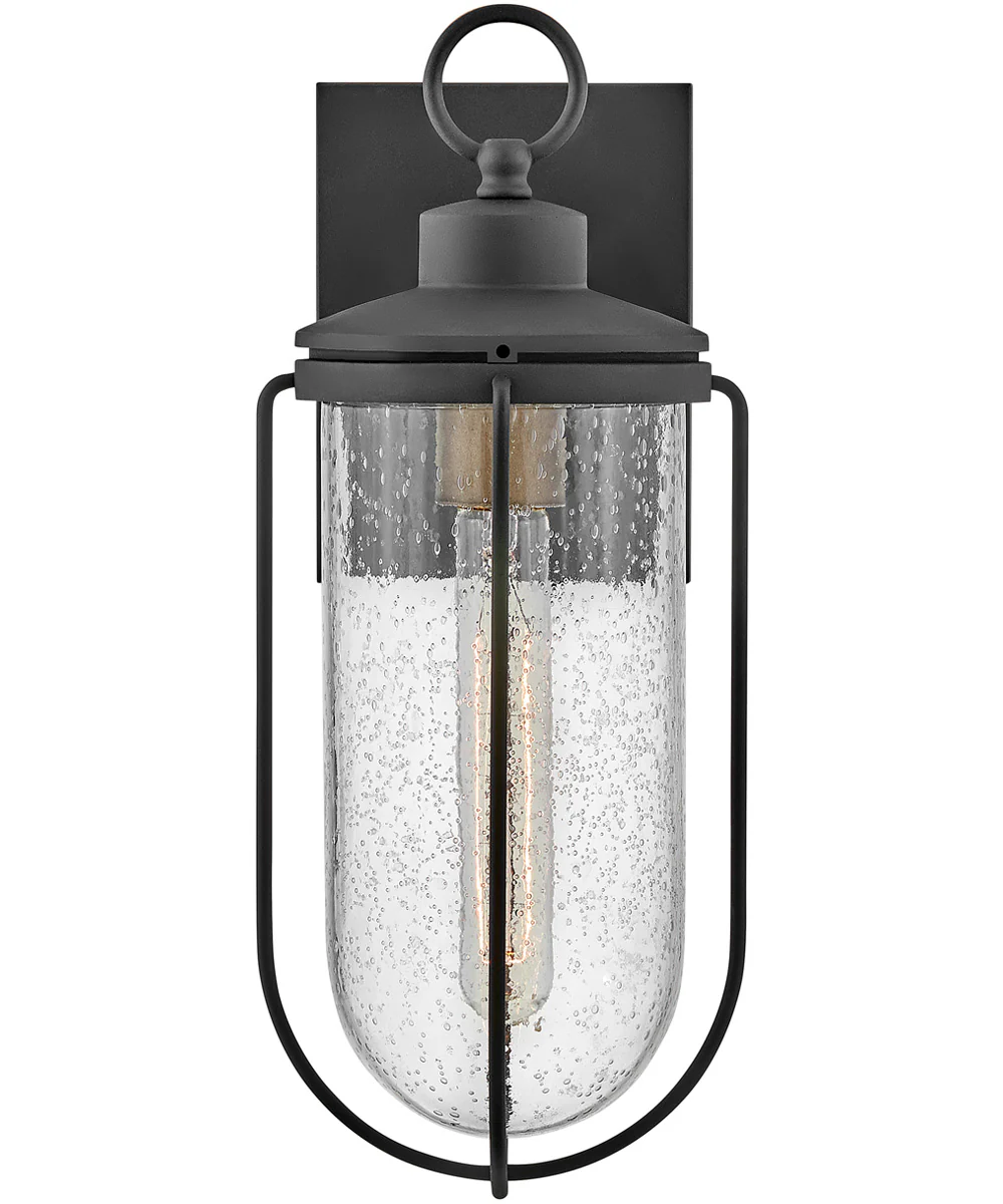 Moby 1-Light Medium Wall Mount Lantern in Museum Black - Image 2