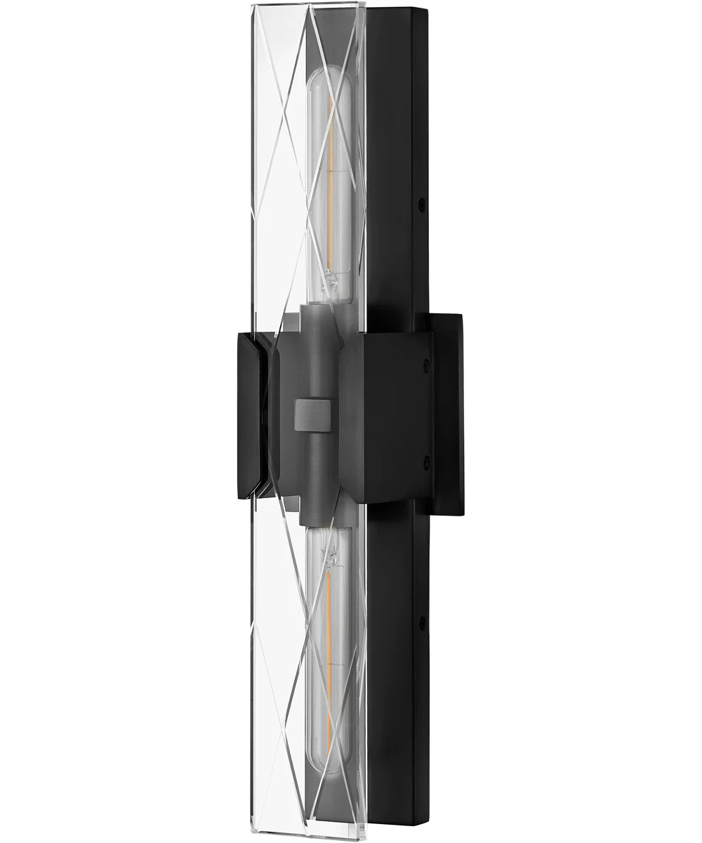 Monte 2-Light Large Two Light Sconce in Black Oxide - Image 2