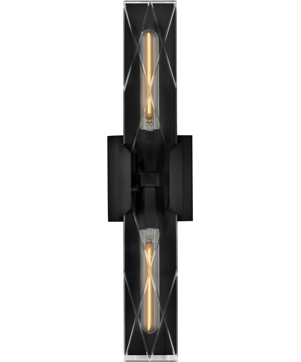 Monte 2-Light Large Two Light Sconce in Black Oxide - Image 3