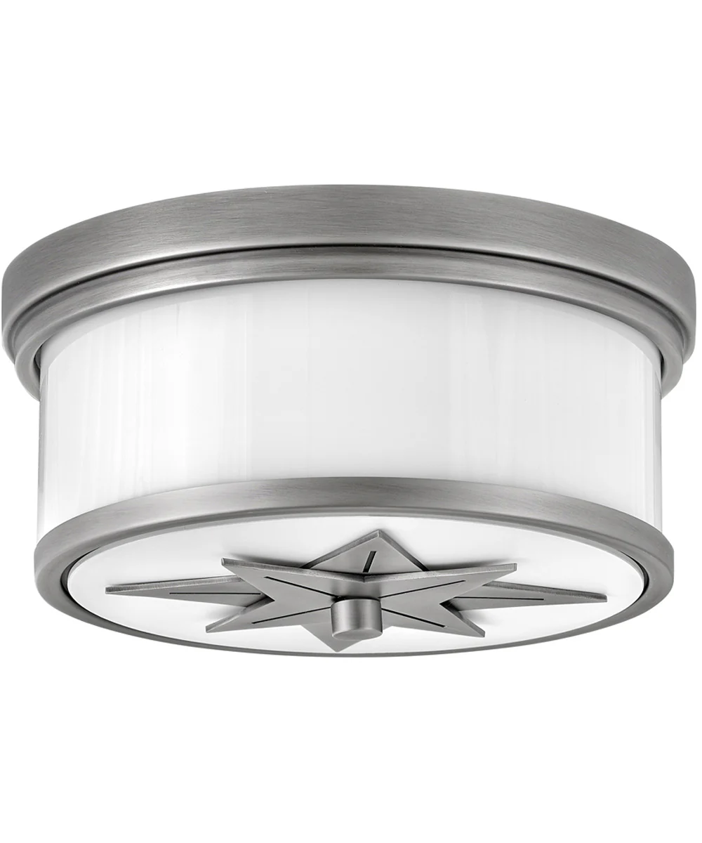 Montrose 2-Light Medium Flush Mount in Antique Nickel