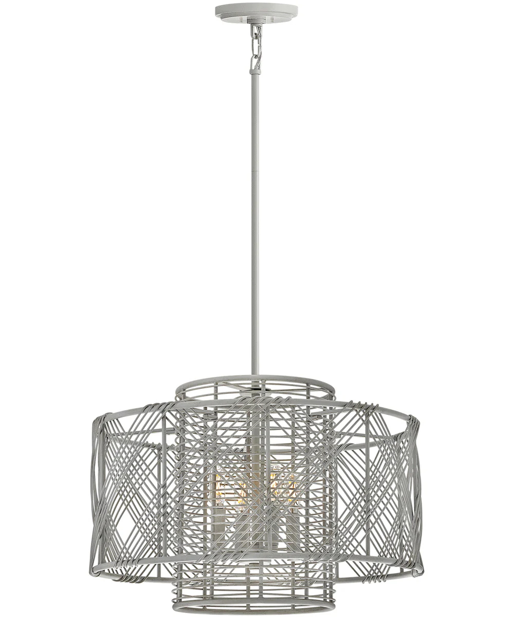 Nikko 4-Light Large Convertible Pendant in Light Ashwood