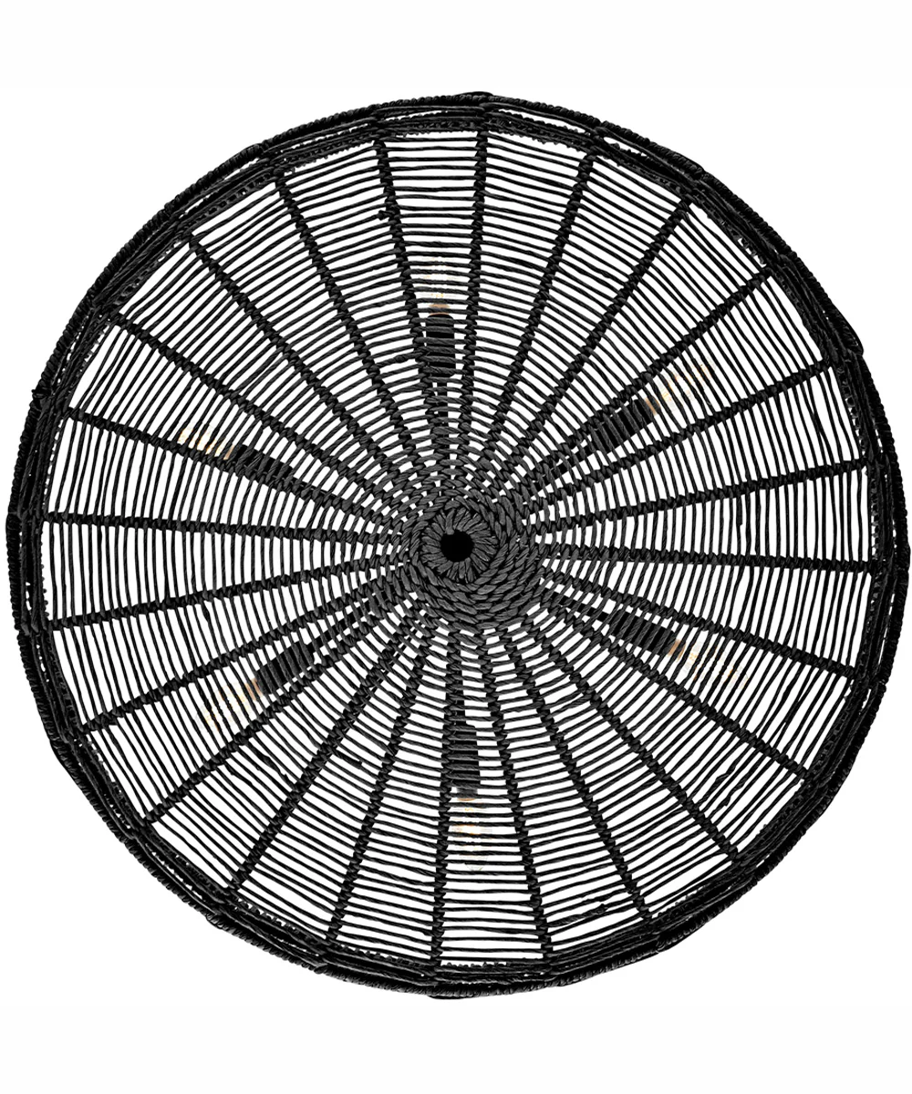 Ophelia 6-Light Medium Convertible Pendant in Black with Black Natural Shade - Image 6