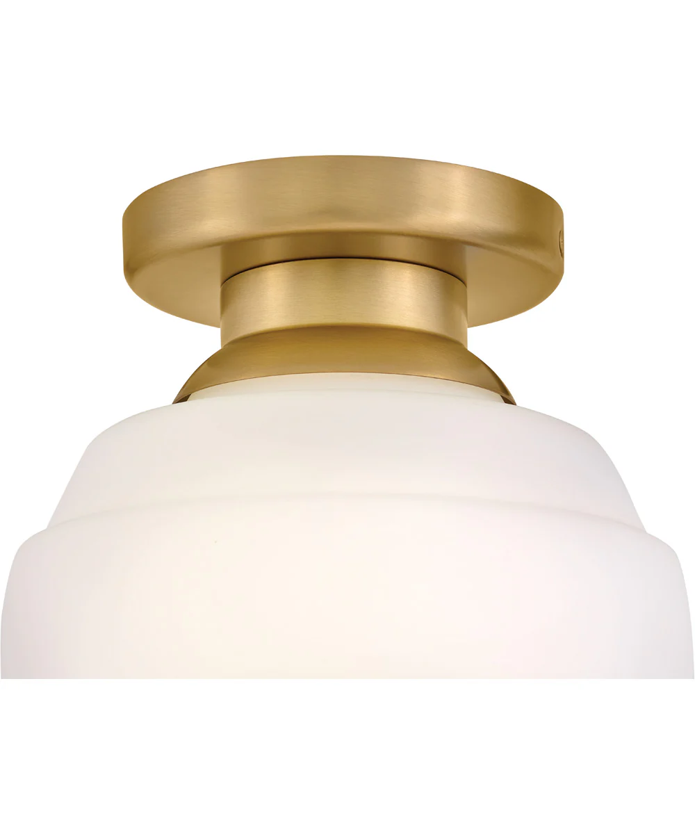 Penny 1-Light Extra Small Flush Mount in Lacquered Brass - Image 5