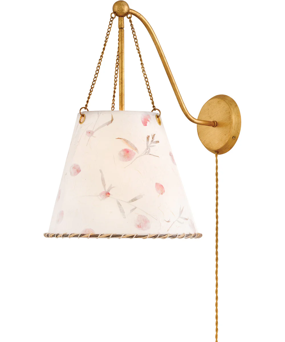 Primrose 1-Light Large Sconce in Distressed Brass - Image 2