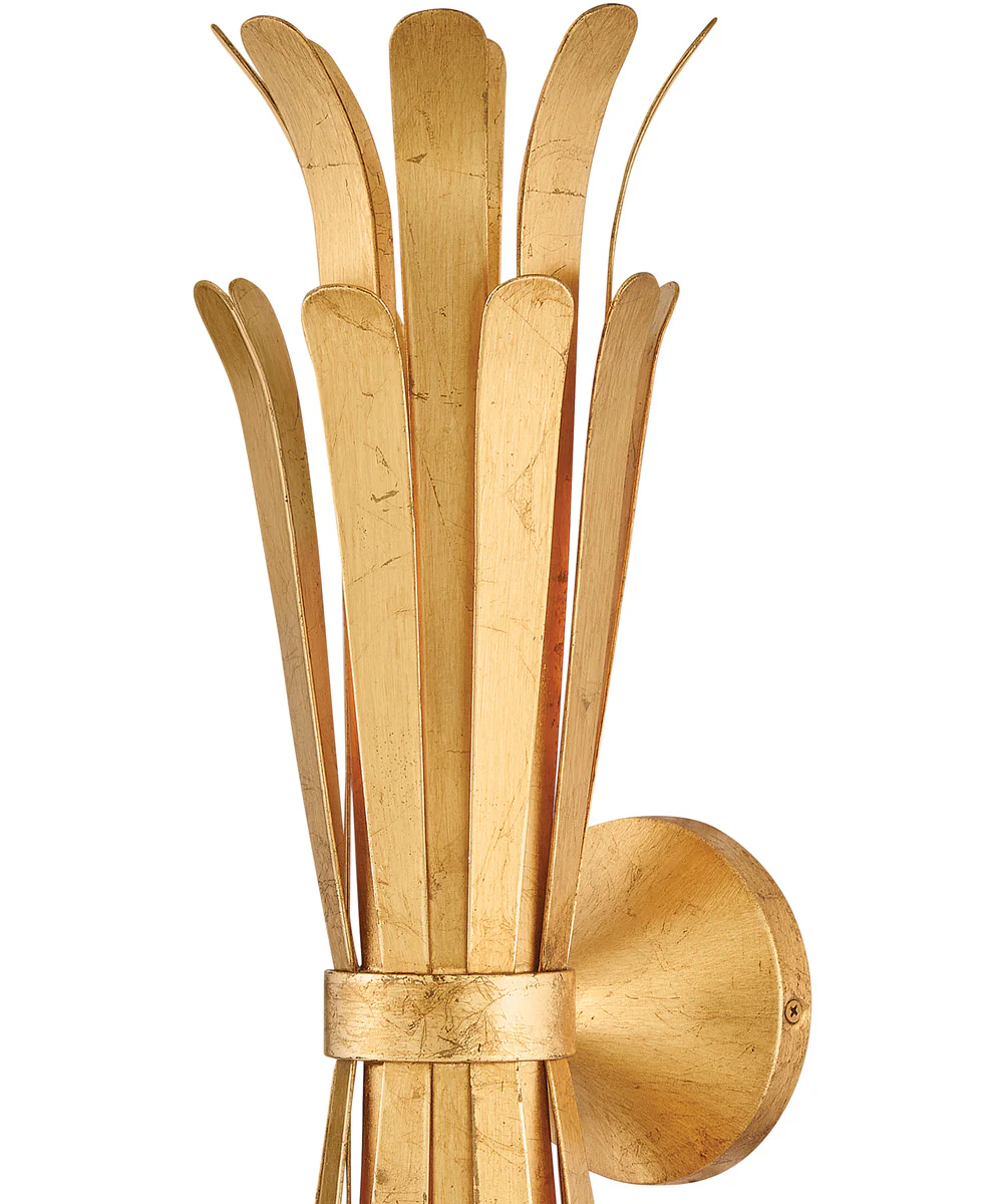 Reina 2-Light Large Two Light Sconce in Distressed Brass - Image 5